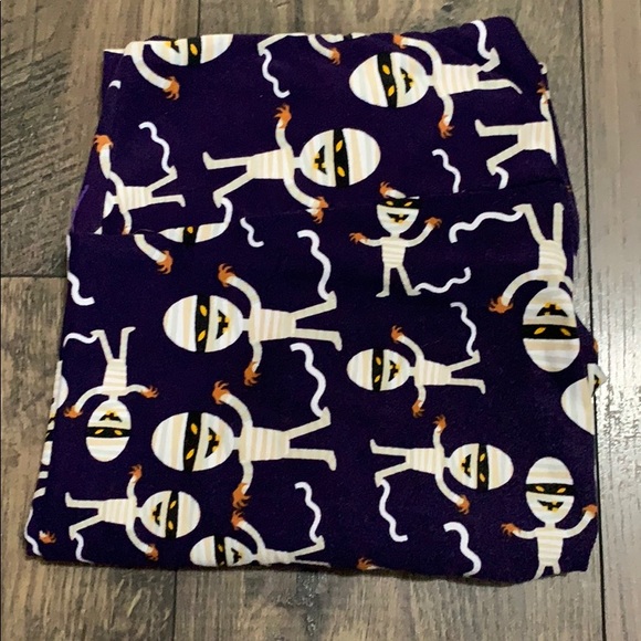 LuLaRoe Pants - LuLaRoe TC Halloween Mummy Leggings